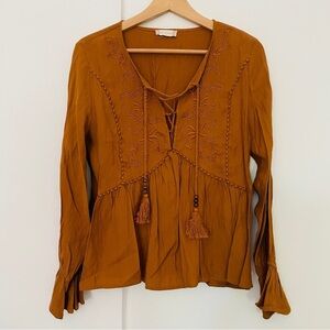 Altar'd State Boho Embroidered Top - M